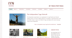 Desktop Screenshot of independentyoganetwork.org