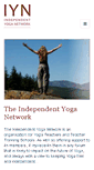 Mobile Screenshot of independentyoganetwork.org